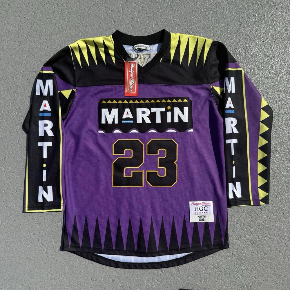 Men’s Martin Payne #23 Headgear Classics Purple Hockey Jersey Size Medium